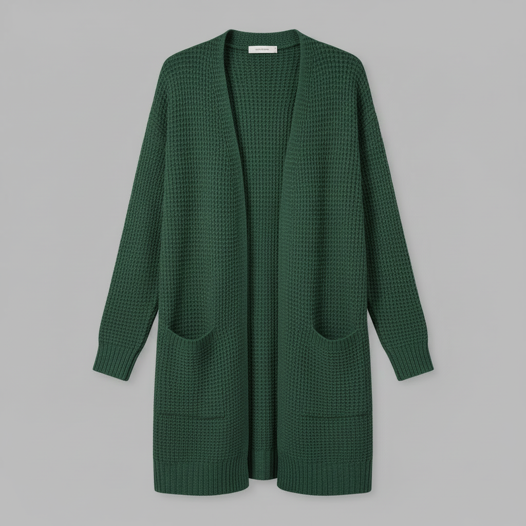 Cardigan Lungo Donna Elegante in Lana | Abbigliamento Moda
