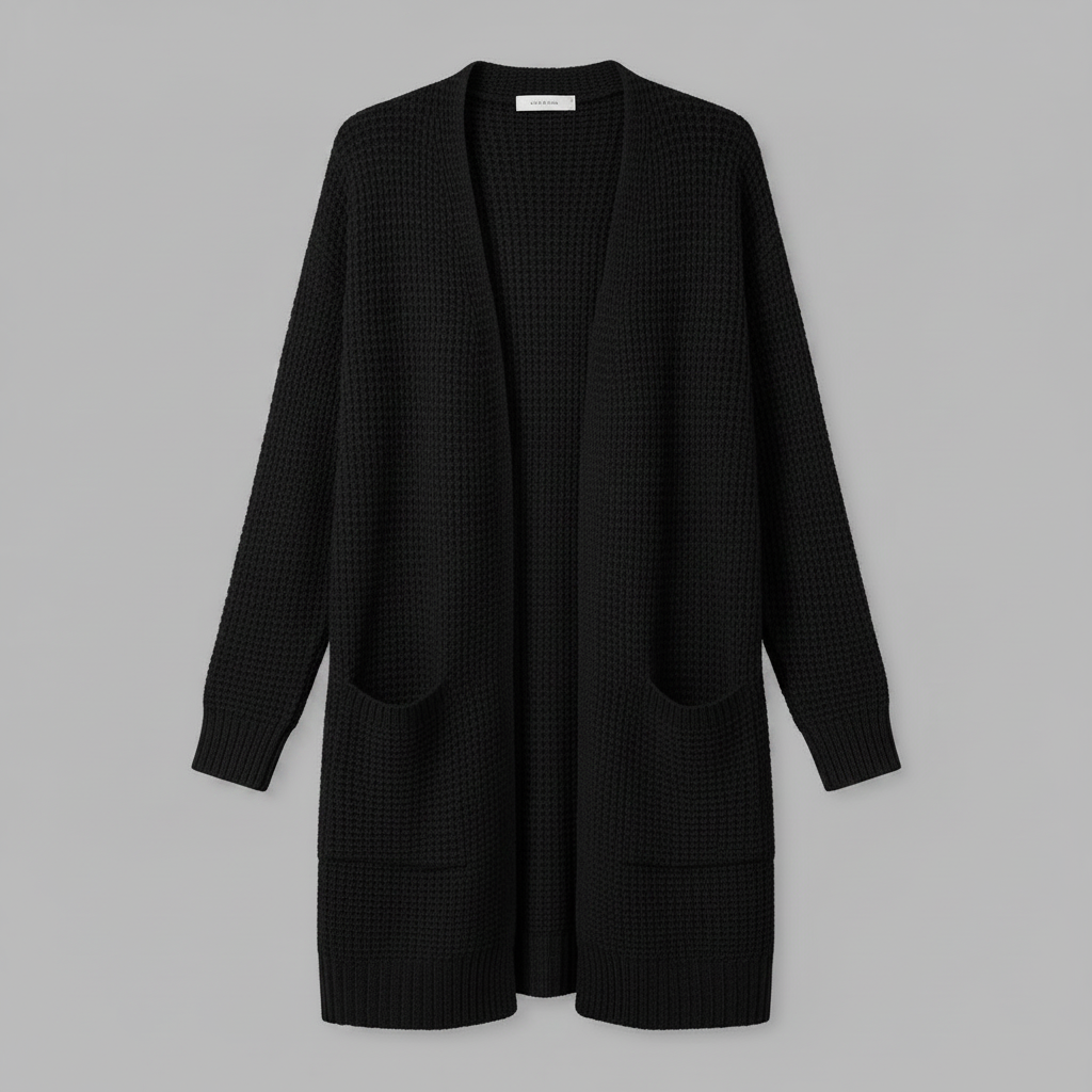 Cardigan Lungo Donna Elegante in Lana | Abbigliamento Moda