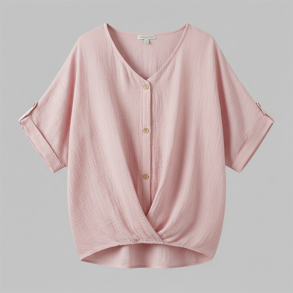 Camicetta Elegante Donna | Top Scollo a V in Cotone