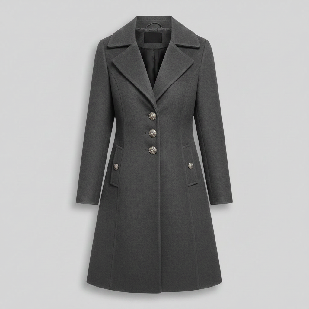 Cappotto Elegante Donna | Cappotto con Bottoni