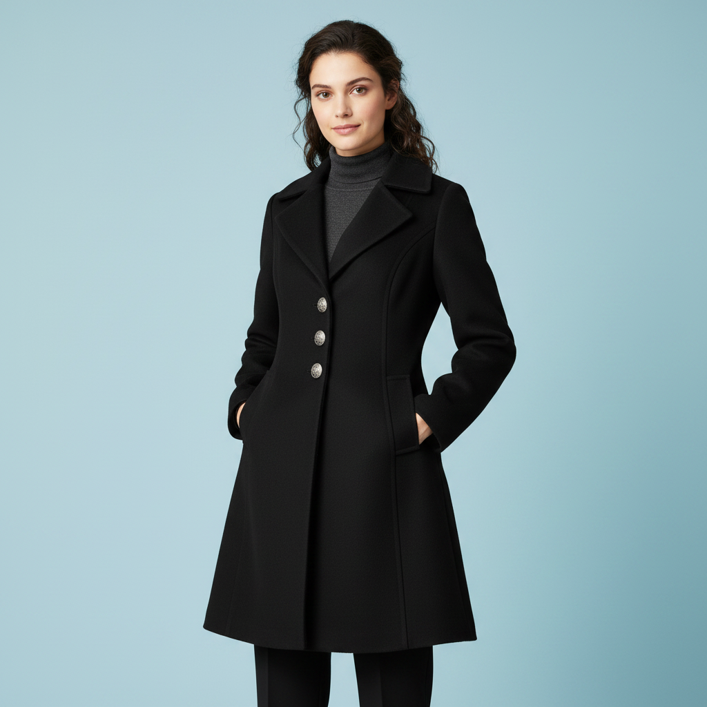 Cappotto Elegante Donna | Cappotto con Bottoni