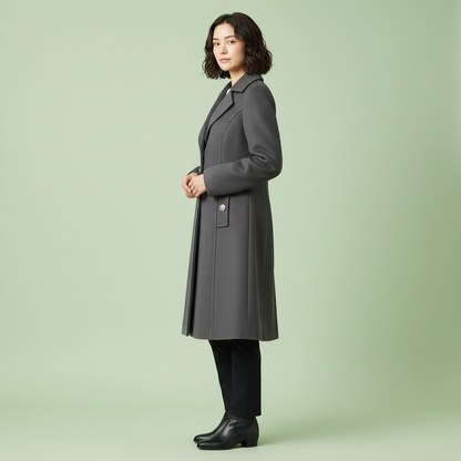 Cappotto Elegante Donna | Cappotto con Bottoni