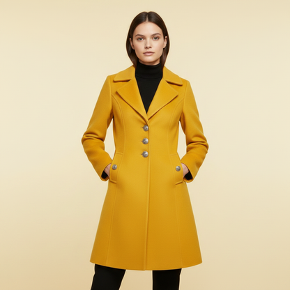 Cappotto Elegante Donna | Cappotto con Bottoni