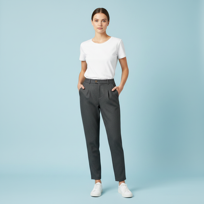Pantaloni Eleganti Donna Bianca | Moda Raffinata