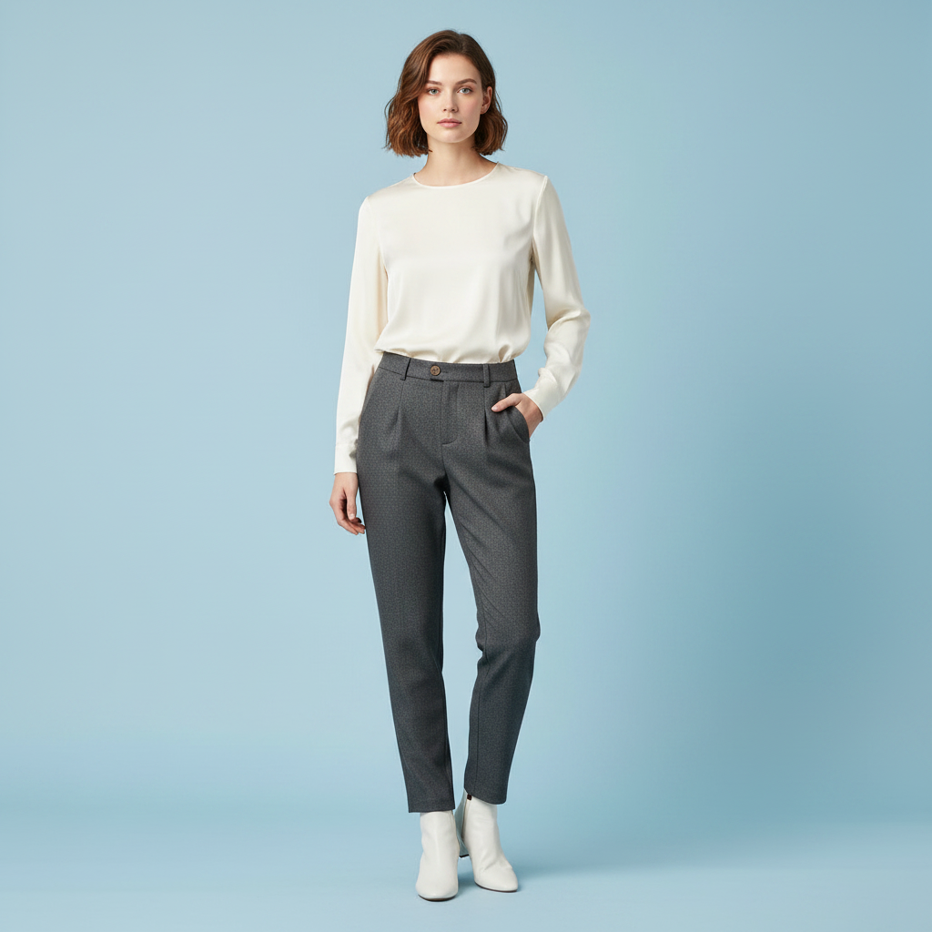 Pantaloni Eleganti Donna Bianca | Moda Raffinata