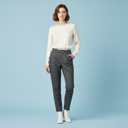 Pantaloni Eleganti Donna Bianca | Moda Raffinata